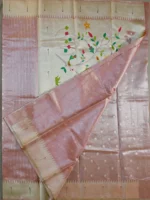 Blouse of orange tissue paithani saree