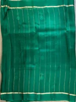 Blouse of green pure organza saree
