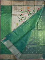 Blouse of green tissue Paithani saree