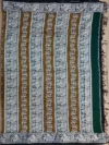 Pallu of green cotton Baluchari saree.