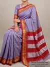 Mannequin wearing lavender cotton Irkal saree