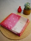 Pink tissue Paithani with golden butti