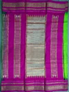 Pallu of light green pure silk Irkal saree