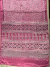 Pallu of onion pink printed modal saree