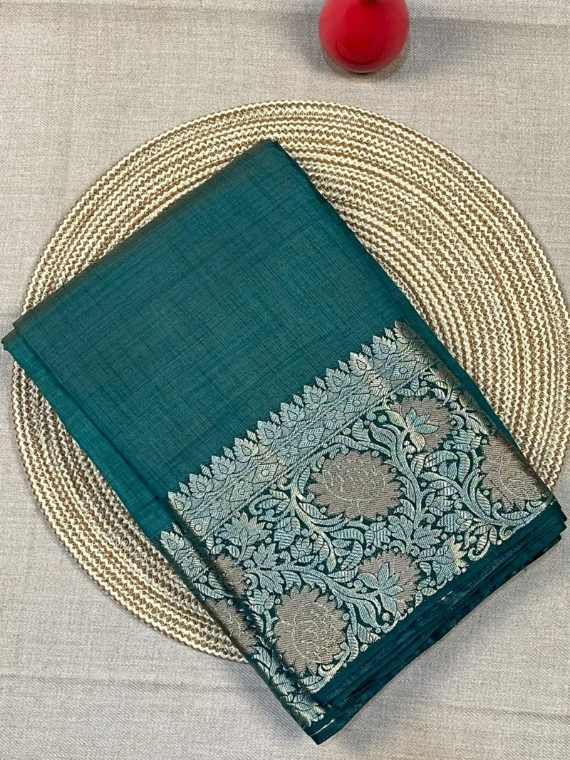 Green Mango silk saree