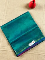 Green pure silk Vishnupuri saree