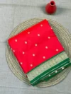 Red semi Paithani