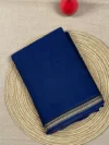 Navy blue cotton Narayan Peth saree
