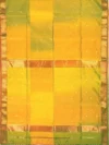 Pallu of Olive green shaded Maheshwari silk cotton saree