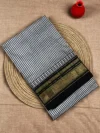 Black micro checks pure silk Ilkal saree