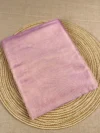 Lavender plain tissue-cotton Maheshwari saree