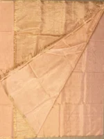peach colour-plain tissue cotton Maheshwari-blouse Blouse of peach colour plain tissue-cotton Maheshwari saree