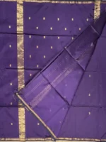 Blouse of Purple silk-cotton Maheshwari saree