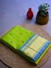 Light green Kahcnipuram pure silk saree